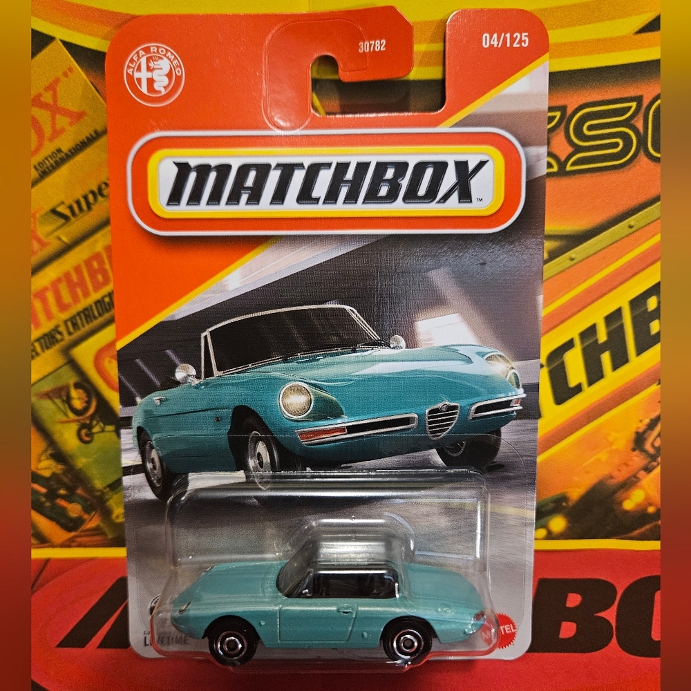 Matchbox Teal '67 Alfa Romeo Convertible Collector Car